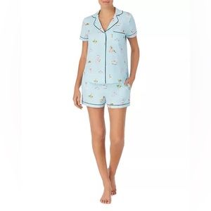 Kate spade breakfast themed jersey knit coordinating pajama set